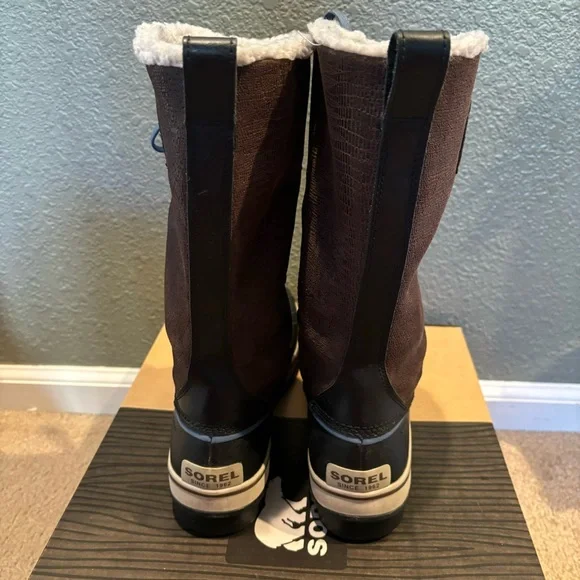 Sorel Women's Tivoli High Brown & Black Lace-Up Winter Boots - Picture 9 of 15